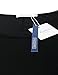Faddare Long Sleeve Split Tunic, Womens Crew Neck Solid Color Buttons Side Casual Shirts,Black XL