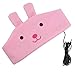 Children Headphone, Kids Music Headphone Headband, Comfortable Volume-Limited Soft Fleece Baby Headphone - (Pink Rabbit)