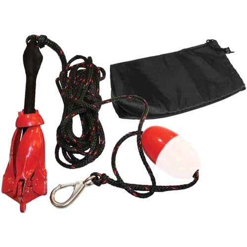 SeaSense Grappling Anchor Kit for Kayaks, PWC, Inflatable Boats, Canoes, and Fl…
