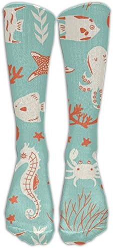 MAMAC New Sea Horse Socks Casual Creating Athletic Stockings