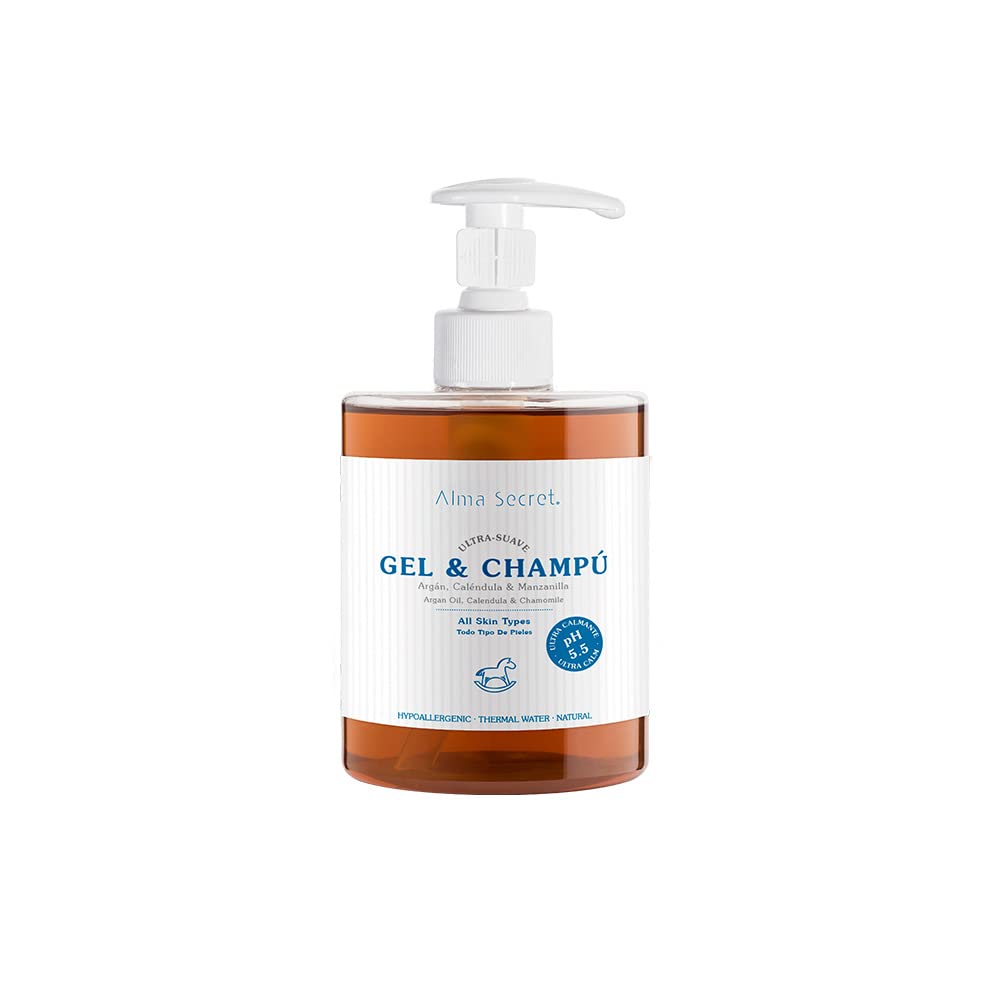 Gentle Shampoo Gel with Argan, Calendula & Chamomile 500 ml of gel