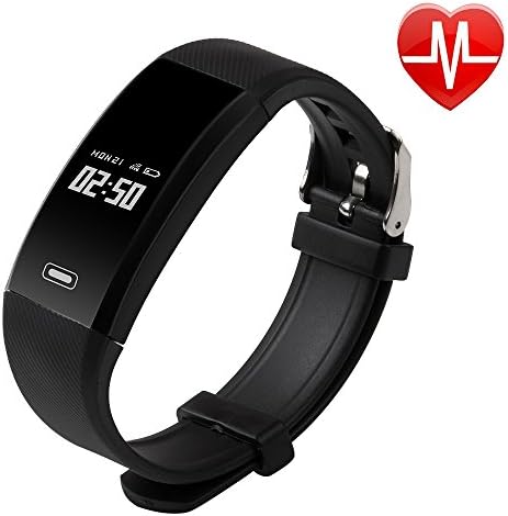 Fitness Tracker Watch,Waterproof Sports Bracelet with Heart Rate Monitor for Android IOS Phone.