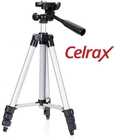 Celrax Syvo 3110 Portable & Foldable Camera with Tripod and Mobile Clip Bracket(Black, Silver)