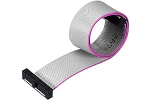 uxcell IDC Wire Flat Ribbon Cable FC/FC Female Connector A-Type 24Pins 1.27mm Pitch 20cm Length