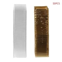 Bshenshen 80g Square Moon Cake Trays Mooncake Packaging Box Container Holder 50 Sets