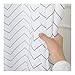 Aimjerry White Striped Washable Fabric Shower Curtain Mildew Resistant for Bathroom,Waterproof 71-inch x 72-inch
