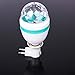 BOYON Stage Light Bulb, Party Light, Rotating LED Strobe Bulb with Screw Base (Multi Changing Color, RGB, Energy Saving, 3W) Best for Party, Disco Club Bar,DJ. Ball…