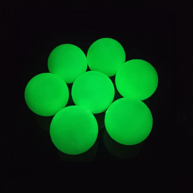 zalati Glow in The Dark Golf Balls 12pcs Glow Golf Balls Solar Sunlight Absorption for Reuse - Luminous, NO LED