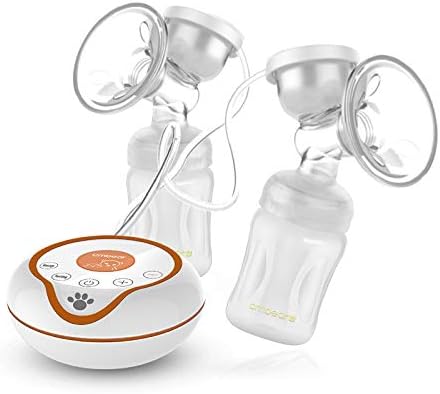 Double Electric Breast Pump, Portable Breastfeeding Pump, Rechargeable Battery Designed for New Mothers, BPA-Free, Intelligent Milk Pump Touch Button.