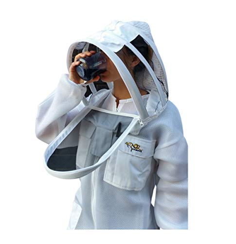 OZ ARMOUR Beekeeping Suit Ventilated Air Mesh with Fencing & Round Brim Hat (8X-Large)