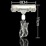 40 Pack Rotatable Plastic POP Label Display Clip Sign Stand Holder