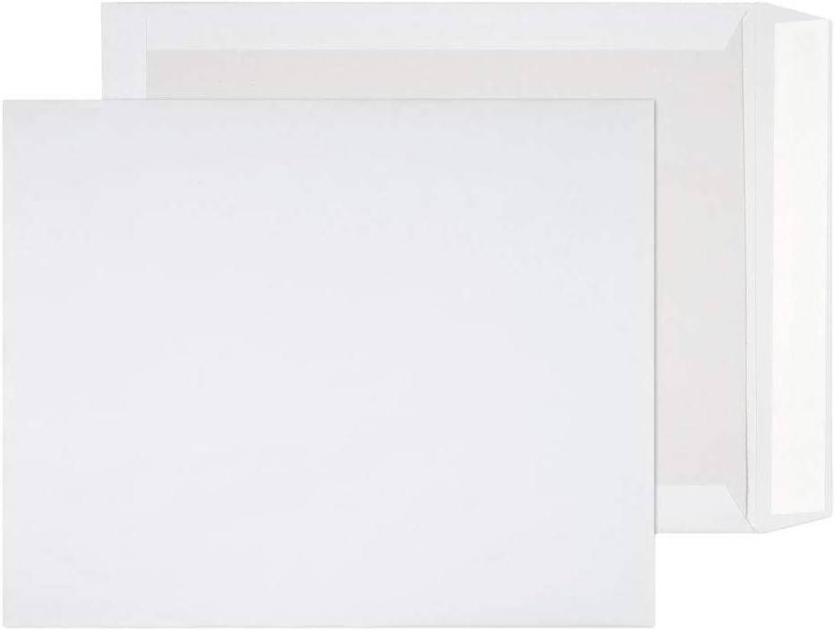 Blake Purely Packaging 394 x 318 mm Board Back Pocket Peel & Seal Envelopes (3200) White - Pack of 100