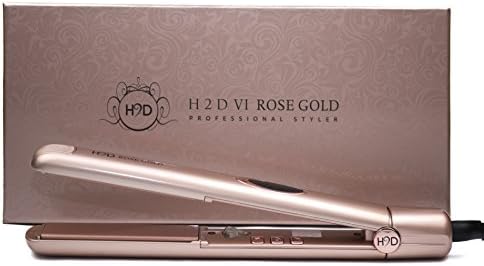 h2d hair straightener rose gold