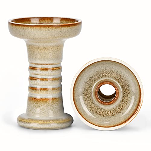 Hookah Bowl Kitosun Phunnel Hookah Bowl with Glaze Foils Conical Hole