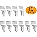 WishDirect Vinyl Siding Hooks (10 Pack), Heavy Duty Stainless Steel Low Profile No-Hole Hanger Hooks