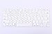 Allytech - White Keyboard Cover Silicone Skin for MacBook Air 13