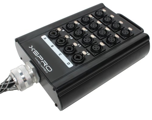 XSPRO 12 x 4 Channel 100' Pro Audio Stage Snake Combo XLR 1/4" Return 12x4x100 - Thumbnail 2