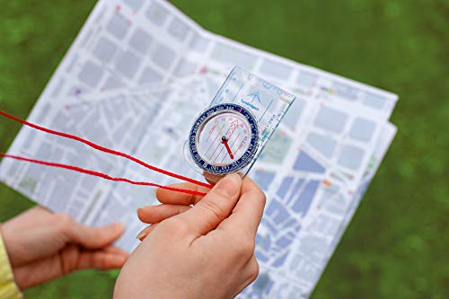 Boy Scout Compass Hiking - Hiking Compass Waterproof Lightweight - Orienteering Compass Kids Navigation Map - Cub Scout Compass Boy Scout Survival Kit - Kids Compass Backpacking Camping Wilderness - Thumbnail 4