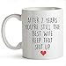 YouNique Designs 7 Year Anniversary Coffee Mug for Her, 11 Ounces, 7th Wedding Anniversary Cup For Wife, Seven Years, Seventh Year, 7th Year