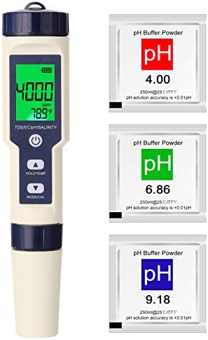 Ter Merter Quality Monitor Tes-ter, Eacam 5 in 1 Professional Multi-parameter ...