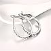 2 Pairs Set CZ Rhinestone Small Hoop Earrings 14K Rose Gold & Platinum Plated For Women Sensive Ear Fashion Dainty Crystal Huggie Hoops Stud Hypoallergenic Diamond Jewelry Gifts for Birthday Daughter Best Friend