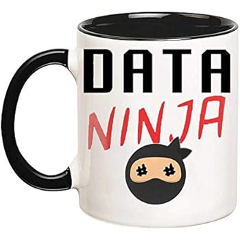 PerfectPrintedAQA - Data Ninja Mug, Big Data Coffee Mug, 11oz Ceramic Coffee Mug/Cup/Drinkware, High Gloss
