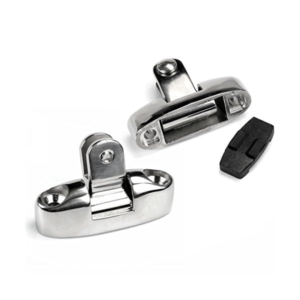 Mizugiwa-Bimini-Top-Stainless-Steel-Swivel-Deck-Hinge-With-Rubber-Pad-Pack-of-2