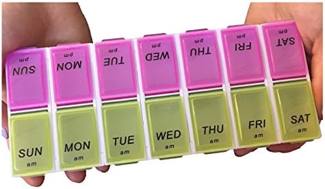 London Health Products Detachable 7-Day AM/PM Pill Organizer- Size XL