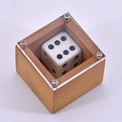 MOMOMAGE Badlands Bob (Wood) Magic Tricks Dot Number Change Dice Magic Props Funny Classic Toy Stage Illusion Magic Gimmick Mentalism Accessories