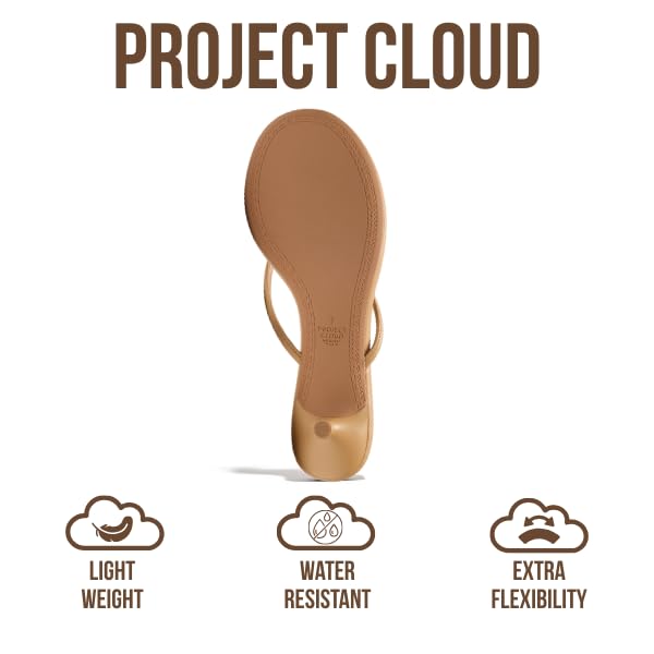 Project Cloud 100% Genuine Leather Kitten Heels for Women Footwear - Memory...