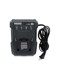 Ridgid Genuine OEM R86092 Dual Chemistry cargador de baterías de iones de litio níquel-cadmio de 18 V