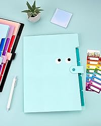 Sooez Cute Folders, 5 Pocket Expanding File Folder