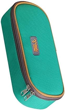 BundlePower Pencil Case, Student Pen Pencil Case Desktop Office Storage Organizer Pen Pencil Holder Organizer Basket Coin Purse Pouch Cosmetic Makeup Bag（Green）
