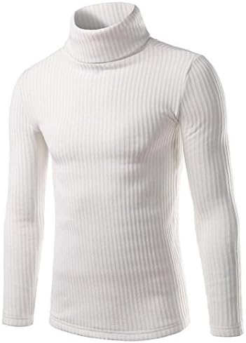 Orlando Johanson New Clearance Sale!Men Sweater, Man Fashion Casual High-collar Sweaters Tops Autumn Winter Sweater Coat WhiteX-Large Fashion