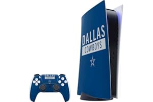 Skinit Decal Gaming Skin Compatible with PS5 Bundle - Officially Licensed NFL Dallas Cowboys Blue Performance Series Design