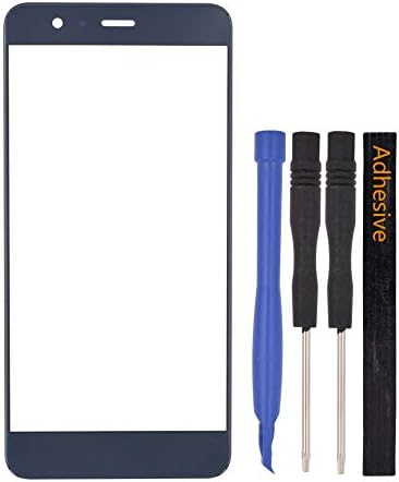 Double Sure Outer Front Screen Glass Lens Replacement for Huawei P10 Lite(Blue)