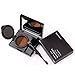 Turelifes Eyebrow Gel Brow Cushion Natural Eyebrow Powder Waterproof with Dark Brown and Light Brown for Perfect Brow