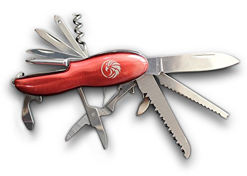 Blood Red Folding Pocket Knife - Excellent Tactical, Knife Survival Knife, Hunting Knife and Camping Knife (Blood Red)