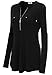 YaYa Bay Misses Long Sleeve Business Casual Tunic Tops for Plus Size Tall Women Work Elegant Clothing Black