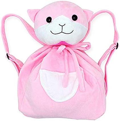 Cosplaybala Danganronpa Nanami Chiaki Pink Plush Bag Cat Backpack (One Size, Pink)