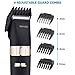 PIXNOR Dog Grooming Clippers, Cordless Pet Clippers Low Noise Dog Grooming Kit Rechargeable Dog Clippers 6Pcs Dog Shaver with 4 Comb, Quiet Electric Cat Shears for All Pets