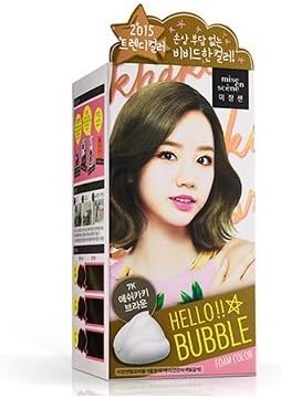 Miseenscene Hello Bubble Foam Color 7k Khaki Brown by Mise En Scene
