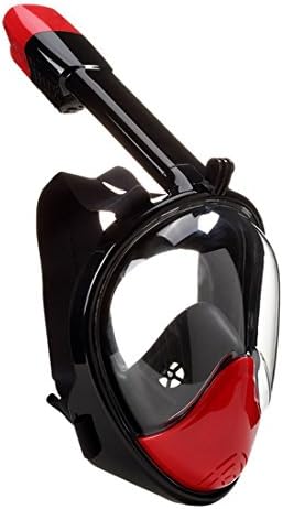 Impact Imagery – Full Face Snorkel Mask - 180 Degree Viewing Angle With Gopro Head Mount - Breathe Comfortably Swimming Underwater - Anti Leak Seal &amp; Dry Top Design - Diving Masks &amp; Adventure Gear