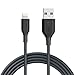 iPhone Charger, Anker Powerline 6ft Lightning Cable, MFi Certified USB Charge/Sync Cord for iPhone Xs/XS Max/XR/X / 8/8 Plus / 7/7 Plus / 6/6 Plus / 5s / iPad, and More (Gray) primary