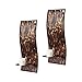 Whole Housewares Decorative Metal Wall Candle Sconces, Wall Candle Holders - Mosaic Glass Set of 2 (Brown Multi)