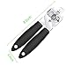 Taisk, Manual Can Stainless-Steel Smooth Edge Tin-Opener Ergonomic Anti-Slip Handles Design Oversized Knob to Easy Turn, Larger, Black