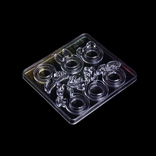 AiBii 16mm Transparent Silicone Pendant Mould Resin Ring Mold DIY Jewelry Making Tool