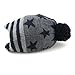 Moon Kitty Baby Hats for Boys and Girls - Upgrade Soft Pompom Fleece Lining Boys Winter Earflap Hat Navy