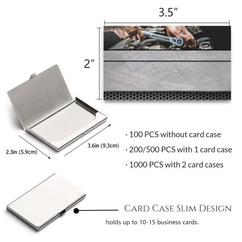 Custom Printable Business Cards 100 PCS - 300GSM Waterproof, 3.5x2 Inch, Upload Your Design - View #9