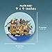 BLUE PANDA Disposable Plates - 80-Count Paper Plates, Noah's Ark Party Supplies for Appetizer, Lunch, Dinner, and Dessert, Church Gatherings, 9 x 9 Inches